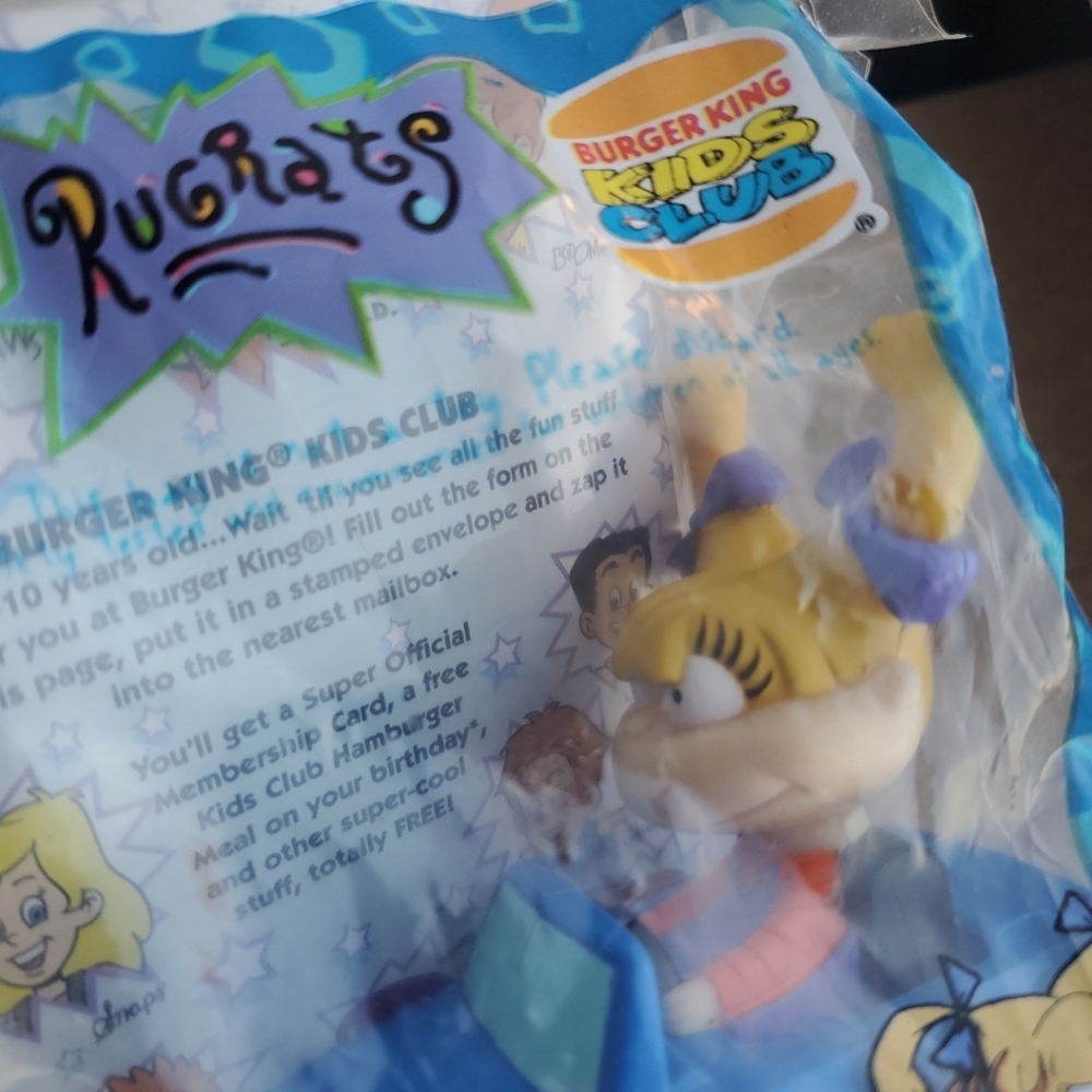 Burger King Nickelodeon Rugrats Movie Angelica In Blue Toy Car - Picture 3 of 5